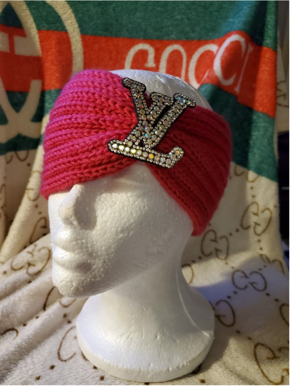 Hot Pink Knit Headband